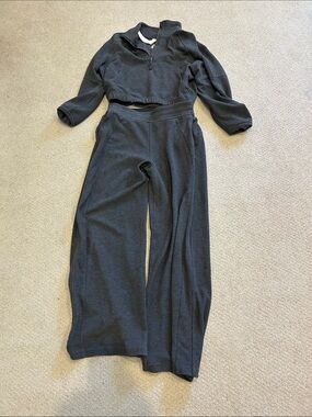 Lululemon Women's Wide-Leg Lounge Pants - Charcoal